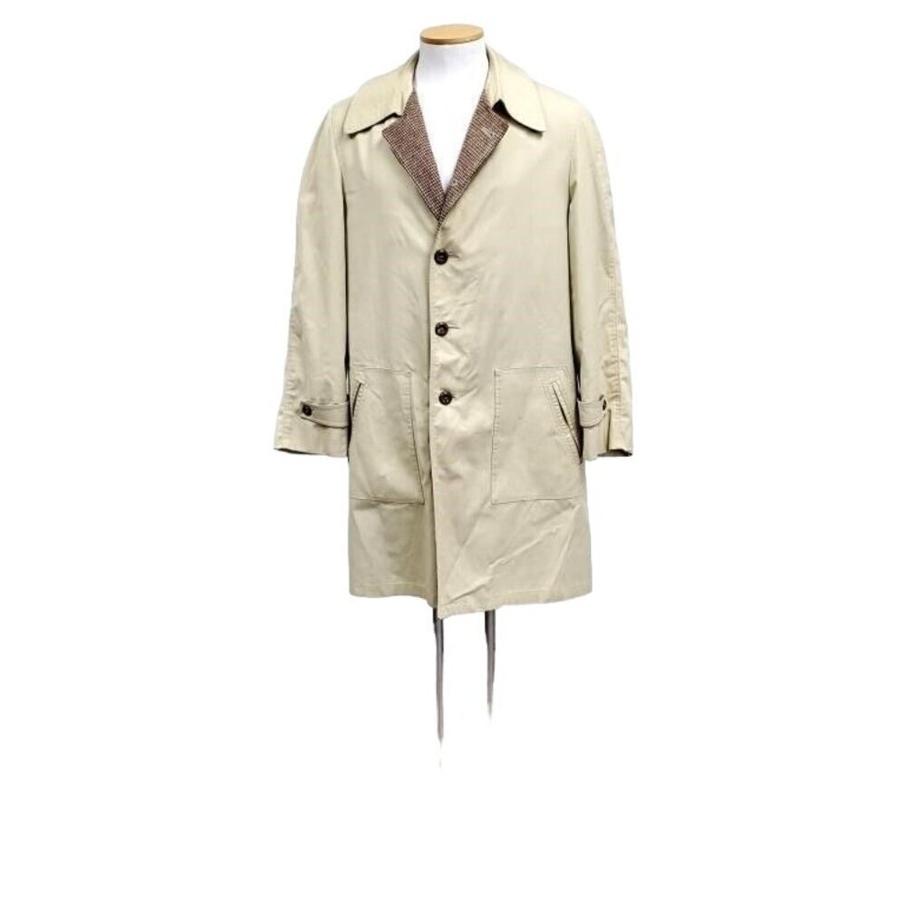 Christian Dior Trench Coat 42 L Vintage Polyester Cotton Tailored By Gleneagles